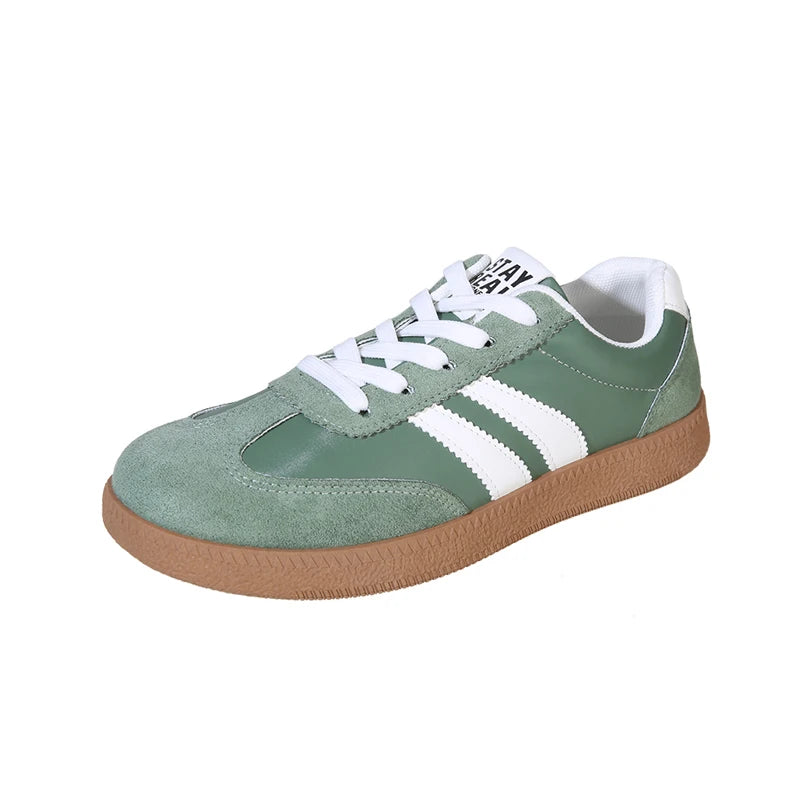 Contrast Color Casual Sport Shoes for Women 2025 Autumn Comfort Flat Sneakers Woman Lightweight Non Slip Walking Shoes Plus Size