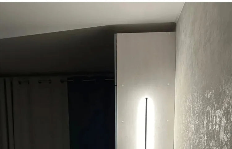 Modern LED Wall Lamp with Switch Bedroom Light Stairs Hallways Living Room Nordic Art Background Decor Black Lights Bathroom