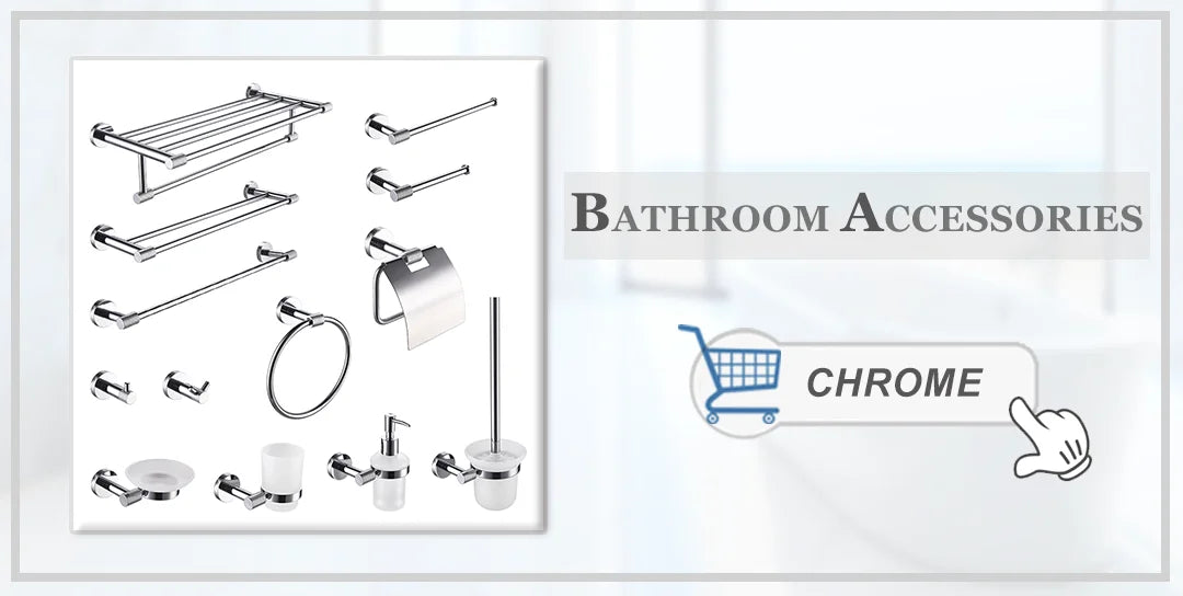 Brushed Nickel Wall Mount Stainless Steel Bathroom Hardware Set Towel Bar Towel Ring Paper Holder Robe Hook Bathroom Accessories