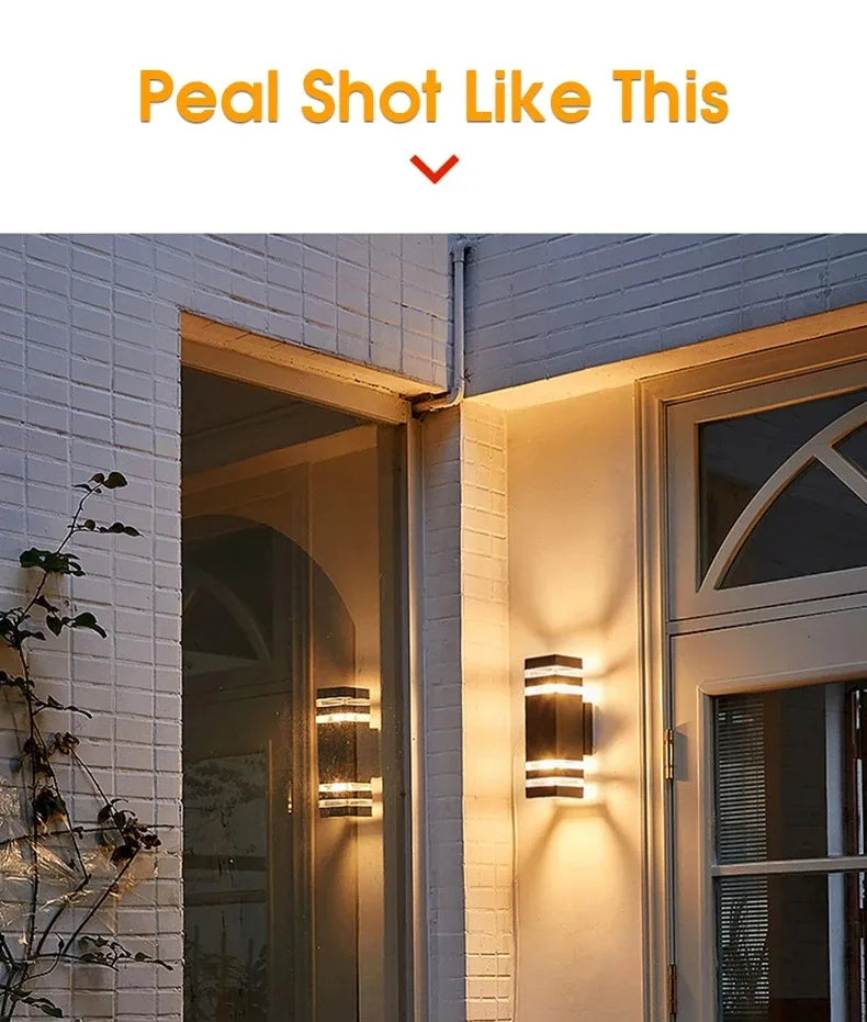 Street Wall Light Outdoor Waterproof LED E27 Bulb External Facade Decor Stairs Lights Entrance Fixture Home Decorative Lamp Wall
