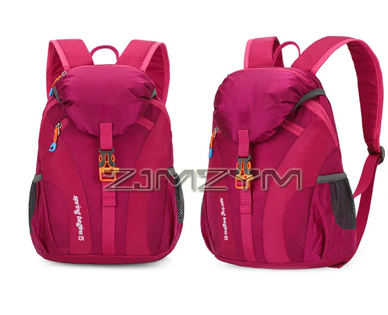15L Waterproof Outdoor Hiking Bag Large Capacity Anti-theft Double Zipper Hiking Sports Backpack Spring Outing Bag