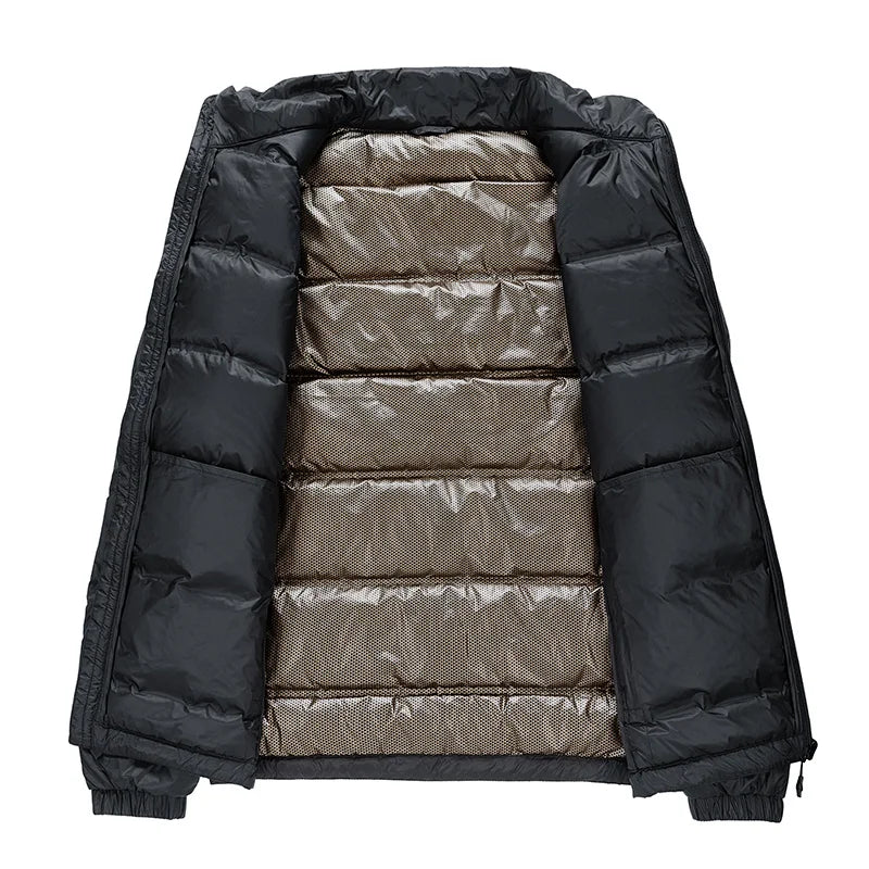 Men Winter Stand Collar Down Jacket Warm Windproof Coat Men Casual Lightweight Puffer Jacket Waterproof High Quality jacket Male