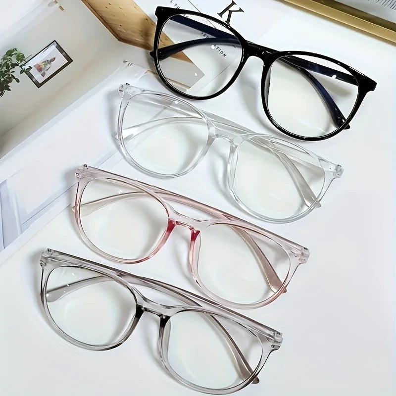 3PCS Large Round Glasses Are Simple Lightweight Durable and Suitable for Both Men and Women's Daily Fashion Accessories