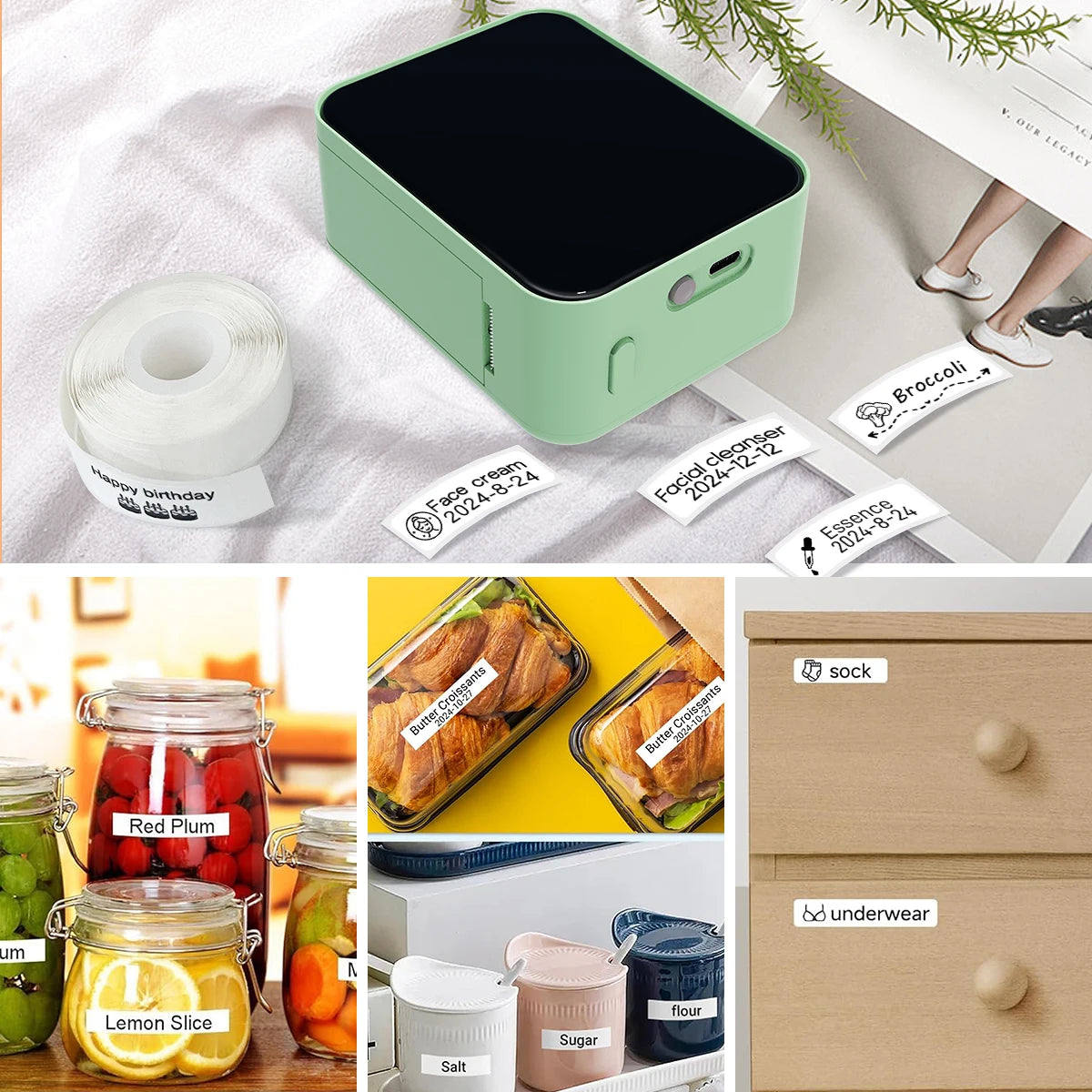 Marklife P15 Mini Label Printer Portable Thermal Printer Inkless Self-adhesive Paper Sticker Printing Machine Name Tag Labeller
