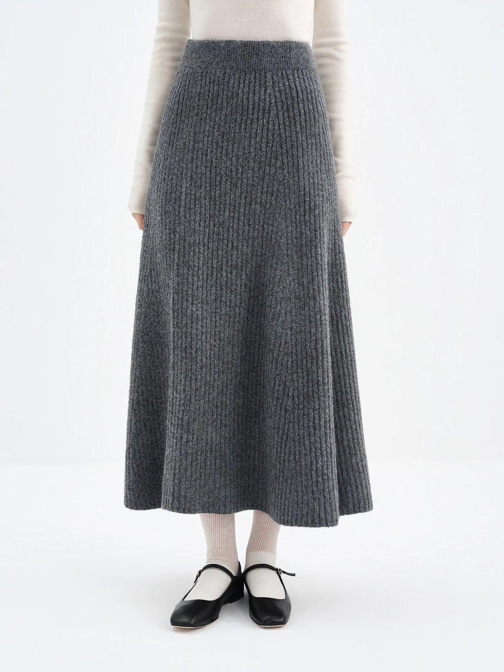 FSLE Fall 2025 Winter New Arrival Elegant Knitwear Twisted Knit Sweater and Skirt Two-Piece Outfit Sweater and Long Skirts Sets