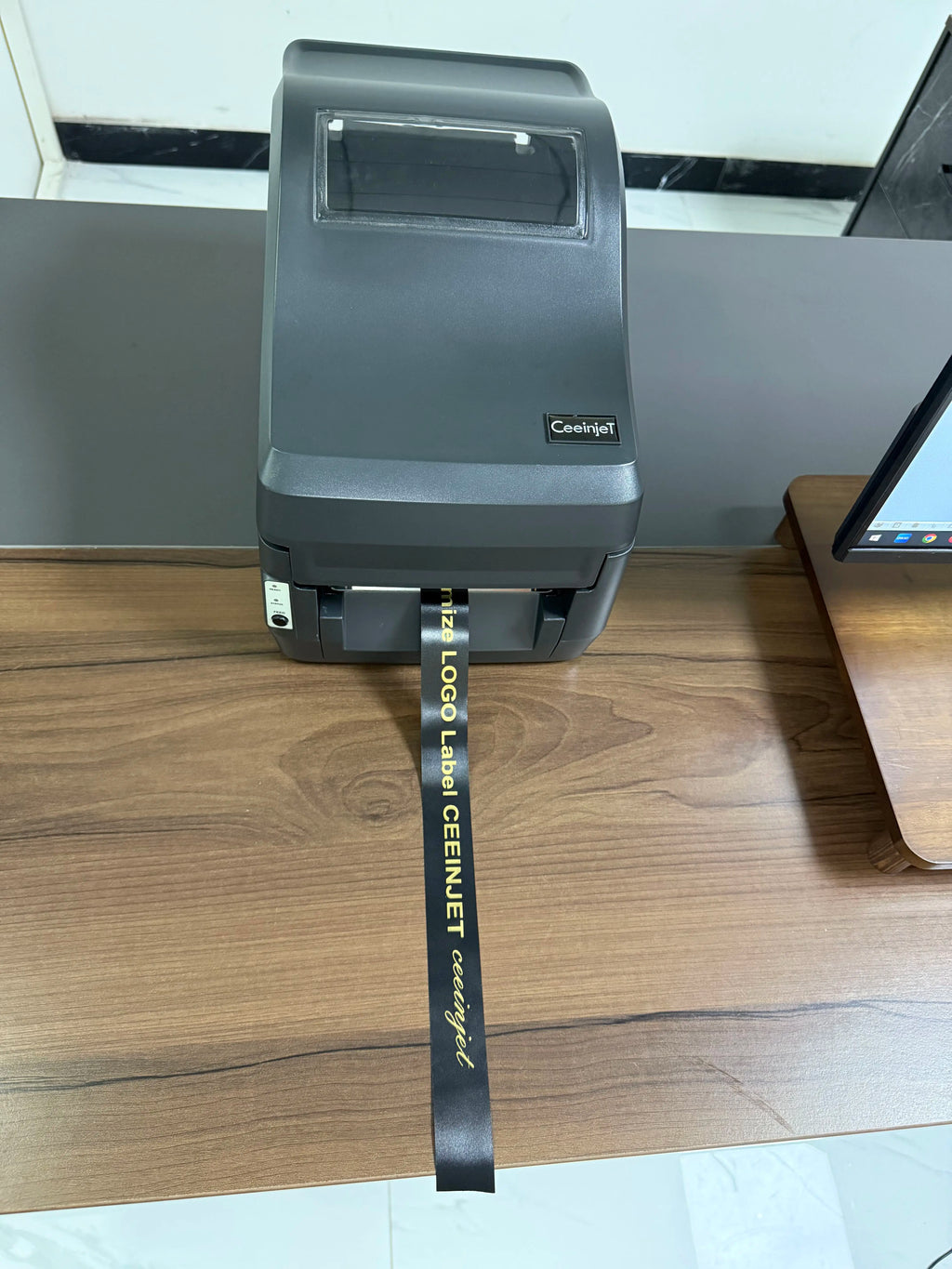 Commercial Automatic Digital Mini Satin Ribbon Printer Machine 203dpi Waterproof Label Home School Cloth Name Tag Gift