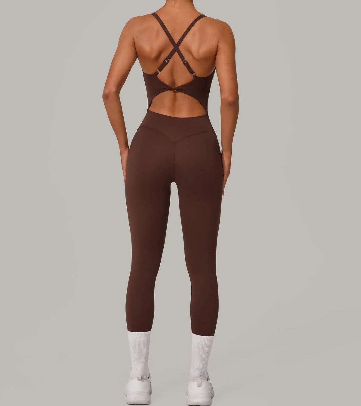 Wholesale Gym Clothes Woman Yoga Set Padding Women's Gym Jumpsuit Activewear Sportswear Push Up Fitness Sports Overalls Purple