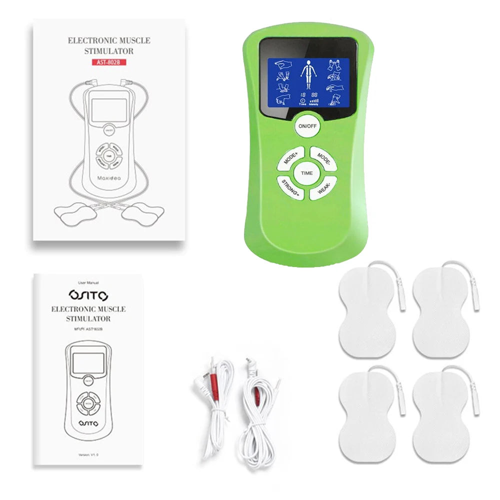8-mode Full Body Massager Electric Muscle Stimulator Acupuncture Low Frequency Pulse Vibration Massage Relax Muscle Anti-fatigue