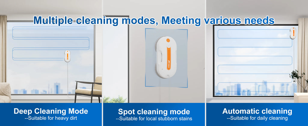 Ultra Low Noise Multifunctional Smart Window Cleaning Robot Household Villa Automatic Glass Cleaning Equipment