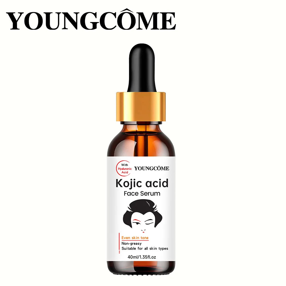 2PCS Kojic Acid Facial Serum - 60ML Even Skin Tone, Non-Greasy Hydration, Moisturizing Essence for All Skin Types