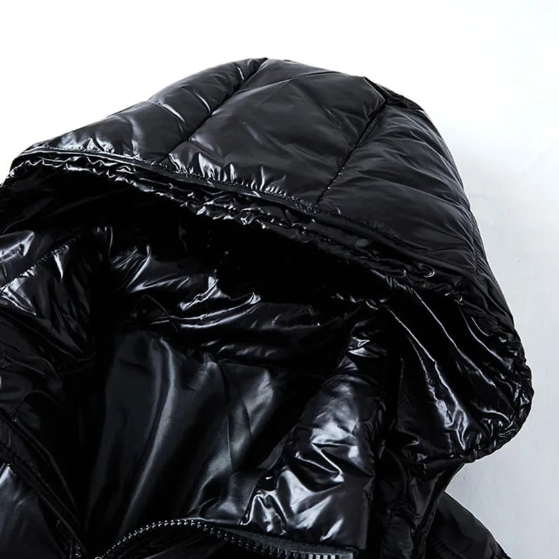 Men Detachable Hat Casual Parka Hooded Coat Winter New Men Solid Parkas White Duck Down Jacket Male Stand Collar Warm Thick Coat