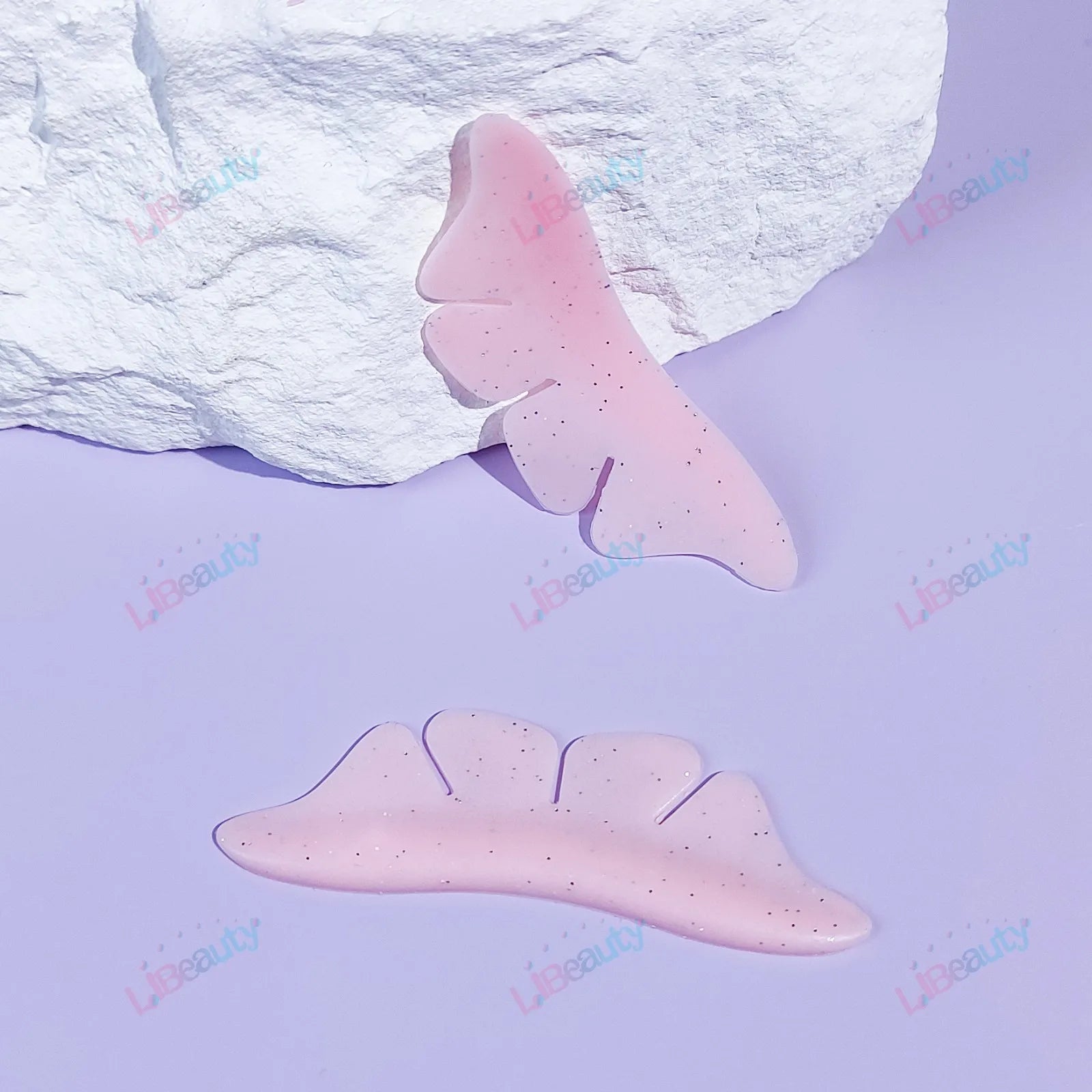 Libeauty 1 Pair Silicone Glitter Butterfly Lash Lift Shield Eyelash Perm Pads Lash Lifting 3D Eyelash Curler Accessories Tool