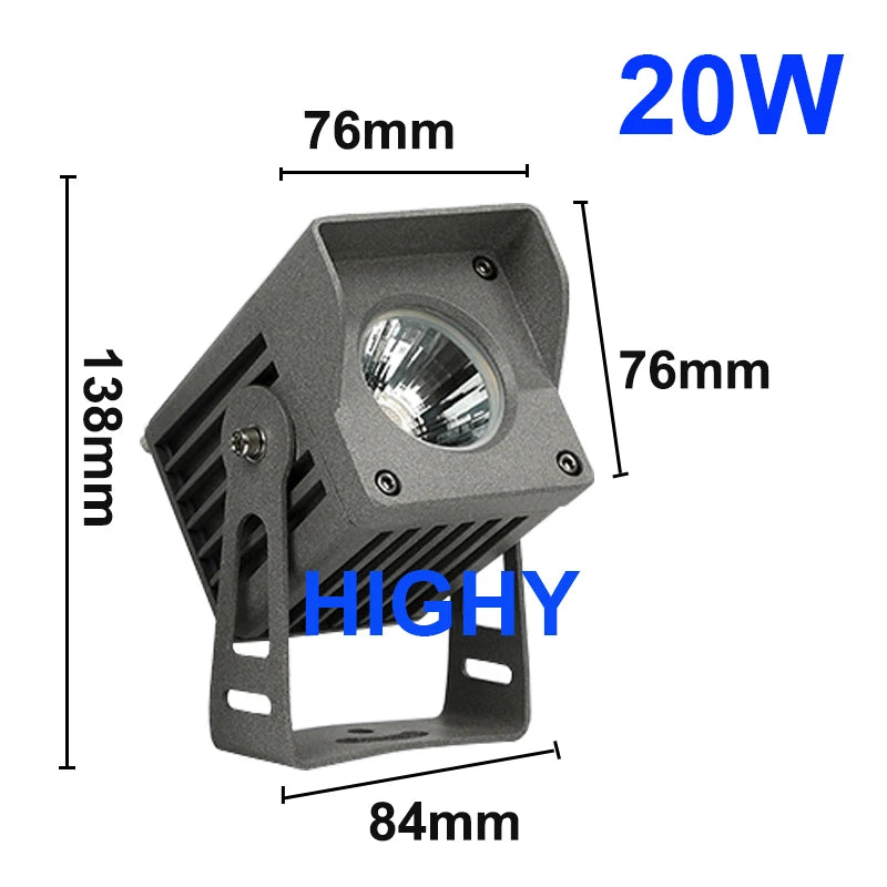 New COB LED Floodlight Outdoor Waterproof IP65 Outdoor LED Spotlight 10W 20W 30W Outdoor Landscape Lighting Exterior Wall Lighti