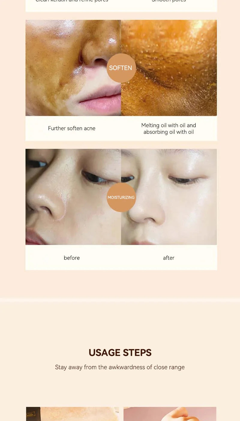 Aiheno Deep Hydration Moisturizing Oil Control Pore-Cleansing Mask, Deep Clean Quick Absorption Peel-Off Mask