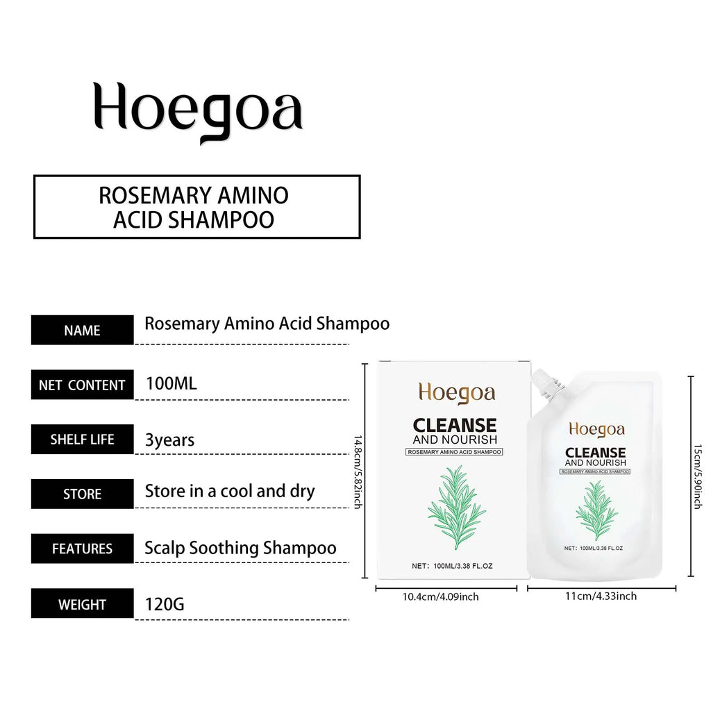 Rosemary Shampoo Anti-Hair Loss Shampoo Deep Scalp Cleansing & Moisturizing Hair Care Set for Dry Damaged Hair Strengthens Roots