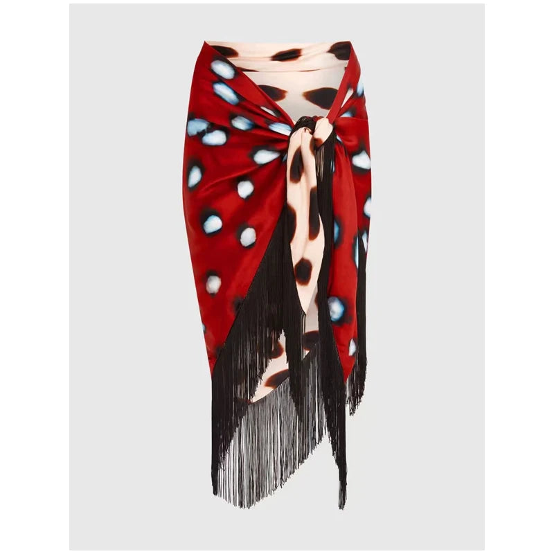 Trendy Slip Dress Animal Print V-neck Ruched Drawstring Sexy Maxi Women Dresses Beach Vacation Stylish Retro Summer Party Outfit