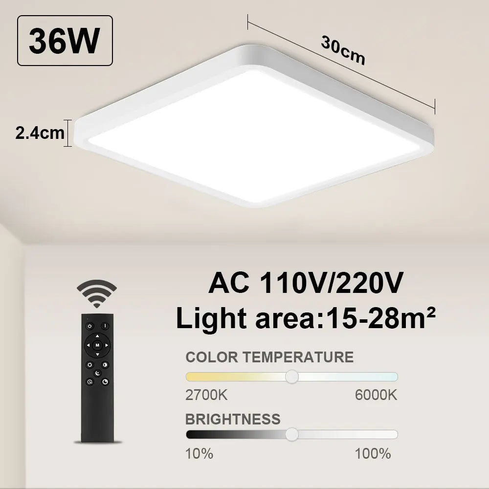 Modern LED Ceiling Light Ultrathin Decorative Light Bedroom Dining Room Living Room Indoor Home Light Waterproof Dustproof