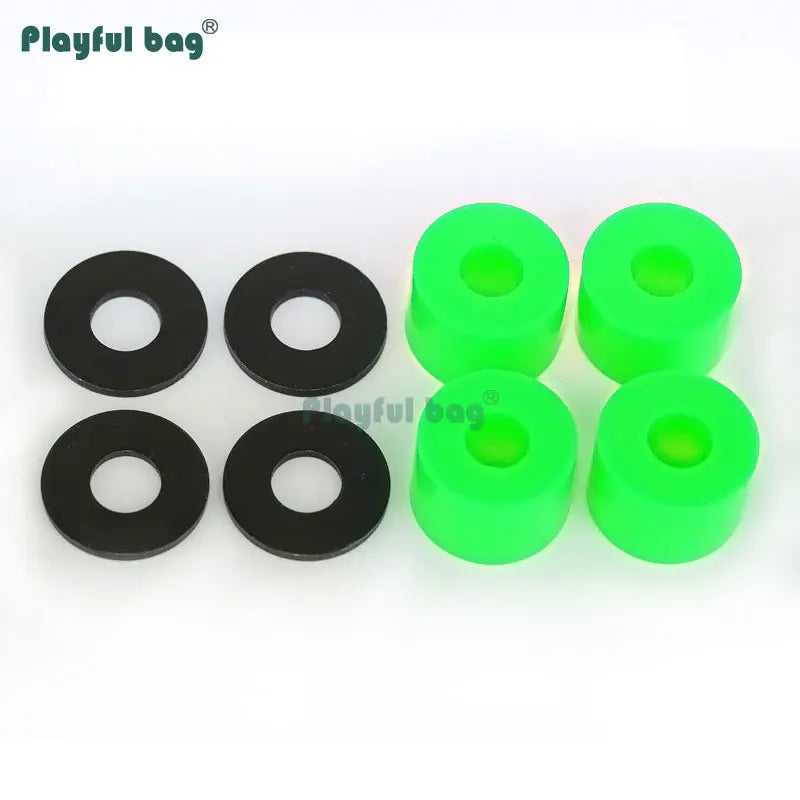 4-Wheel Skateboard Truck Mount - PU High Rebound Shock Absorber for Longboard Skateboard - Polyurethane Cushion Pads Set AMA65