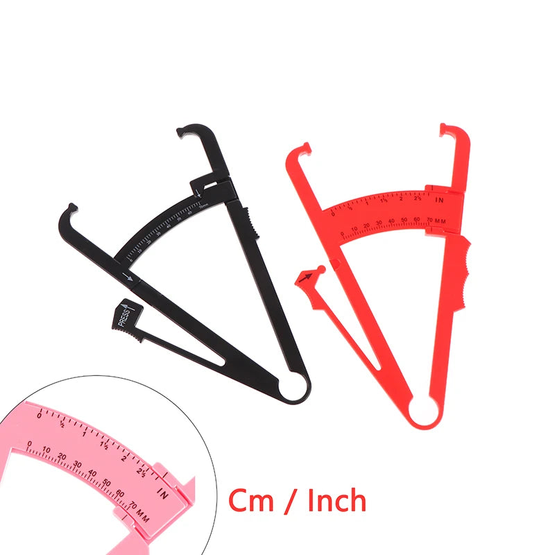 80mm Body Fat Caliper Adipometer Skinfold Measurement Slimming Lose Weight Body Fat Measure Tester Fitness Beauty Health Care