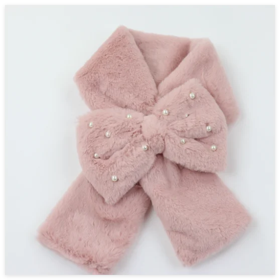 Niche Design Scarf Shawl Fashionable Versatile Cute Cartoon Thickened Double-sided Winter Warm Button Scarf Girls Dual-purpose