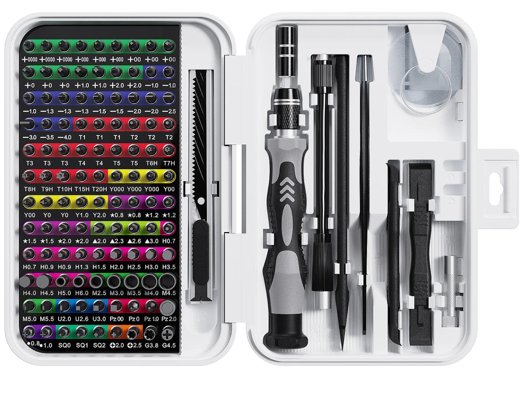 132 in 1 Precision Screwdriver Set Phillips Torx Magnetic Screwdriver Head with Storage Box 152 bit Small Hand Repair Tool Kit