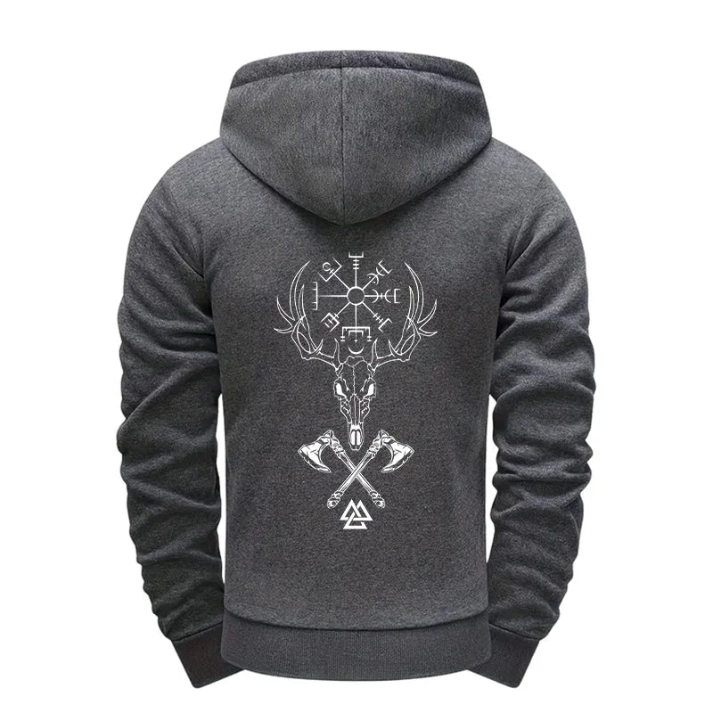 Mens Casual Riding Set 2025 Diagonal Zipper Hoodie with Joggers Urban Streetwear Tracksuit Autumn Winter