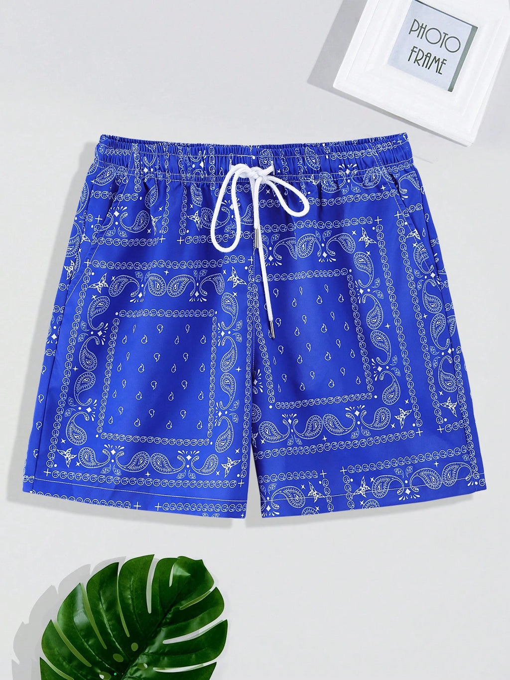 Trend Bandana Graphic Beach Short for Men Summer Fashion 3D Printed Swim Trunks Loose Casual Streetwear Hawaiian Short Pants
