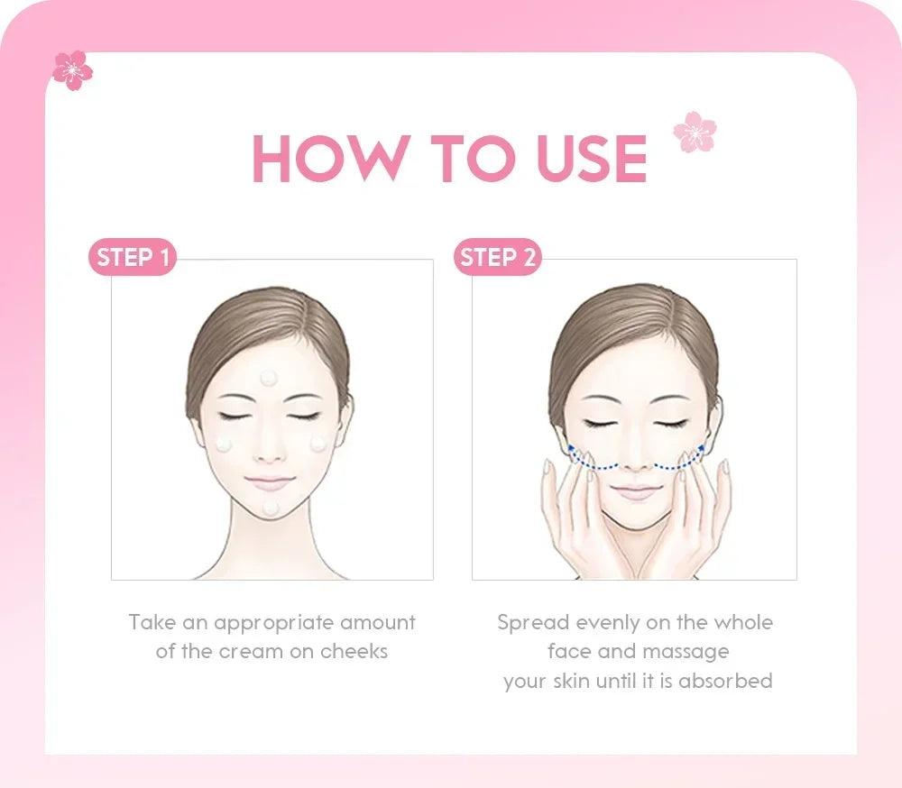 LAIKOU Japan Sakura Cream 25g Niacinamide Brightening Moisturizer Deep Hydration Repair Oil‑Control Gentle Nourishing Skin Care