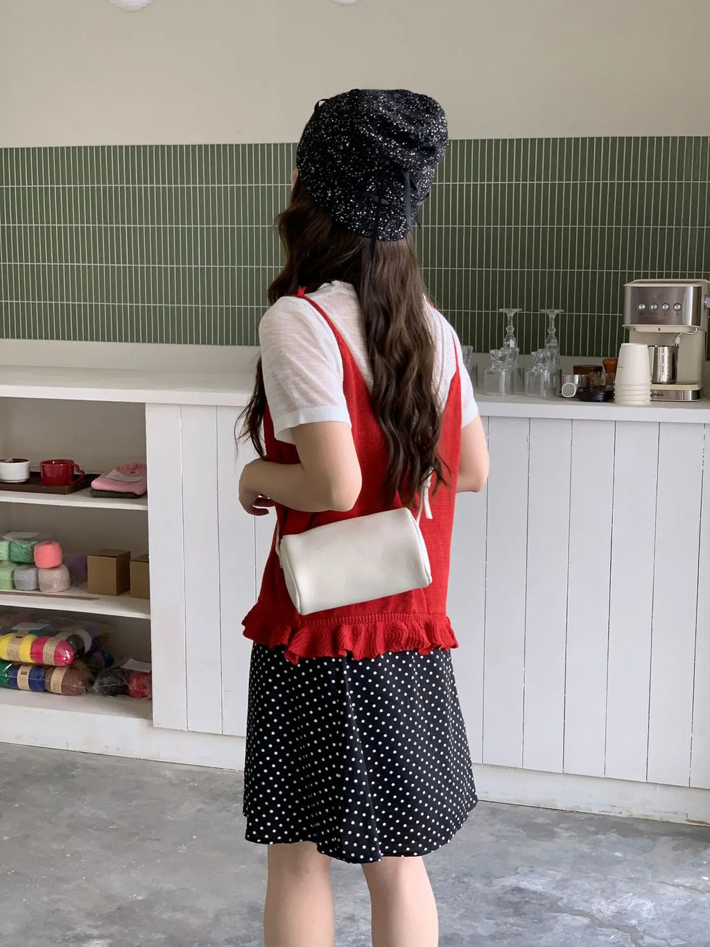 2026 New Women Lychee Pattern Small Pillow Bag Summer Fashion Boston Handbag Single Shoulder Crossbody Bag Small Bag Red Yellow