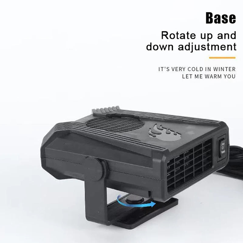 12V/24V Electric Car Heater Air Cooler Fan Portable Windshield Defogging Demister Defroster Heating Dryer Accessory