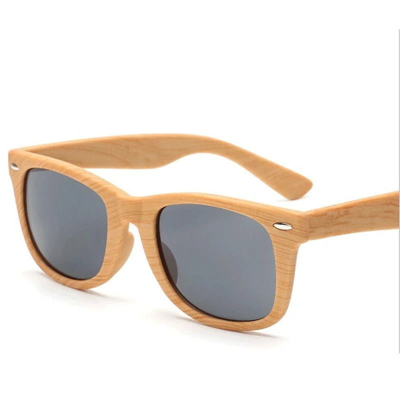 Bamboo Sunglasses Men Women Imitation Wood Sun Glasses Square Brand Designer Sun Glasses For Women Unisex