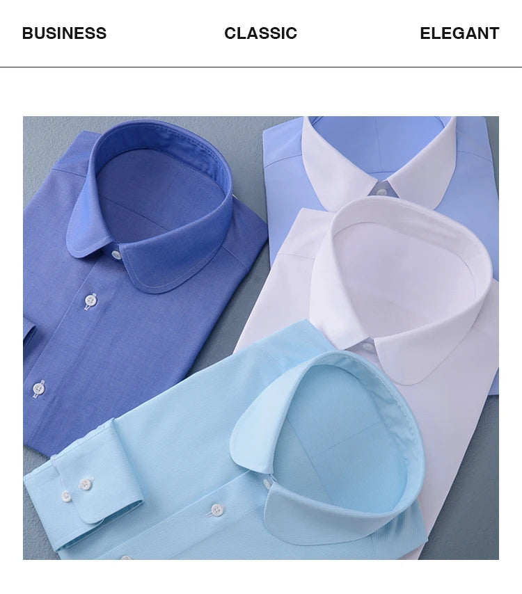 custom men's shirt Eton collar slim-fit business gentleman suit mens formal shirts