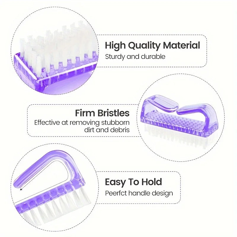 Nail Scrub Brush, Toenail Brush, Nail Brush, Toe Brush, Nail Brush, Hard Brush, Cleaning Brush, Dust Brush, Nail Art Tools, Plastic Consumables