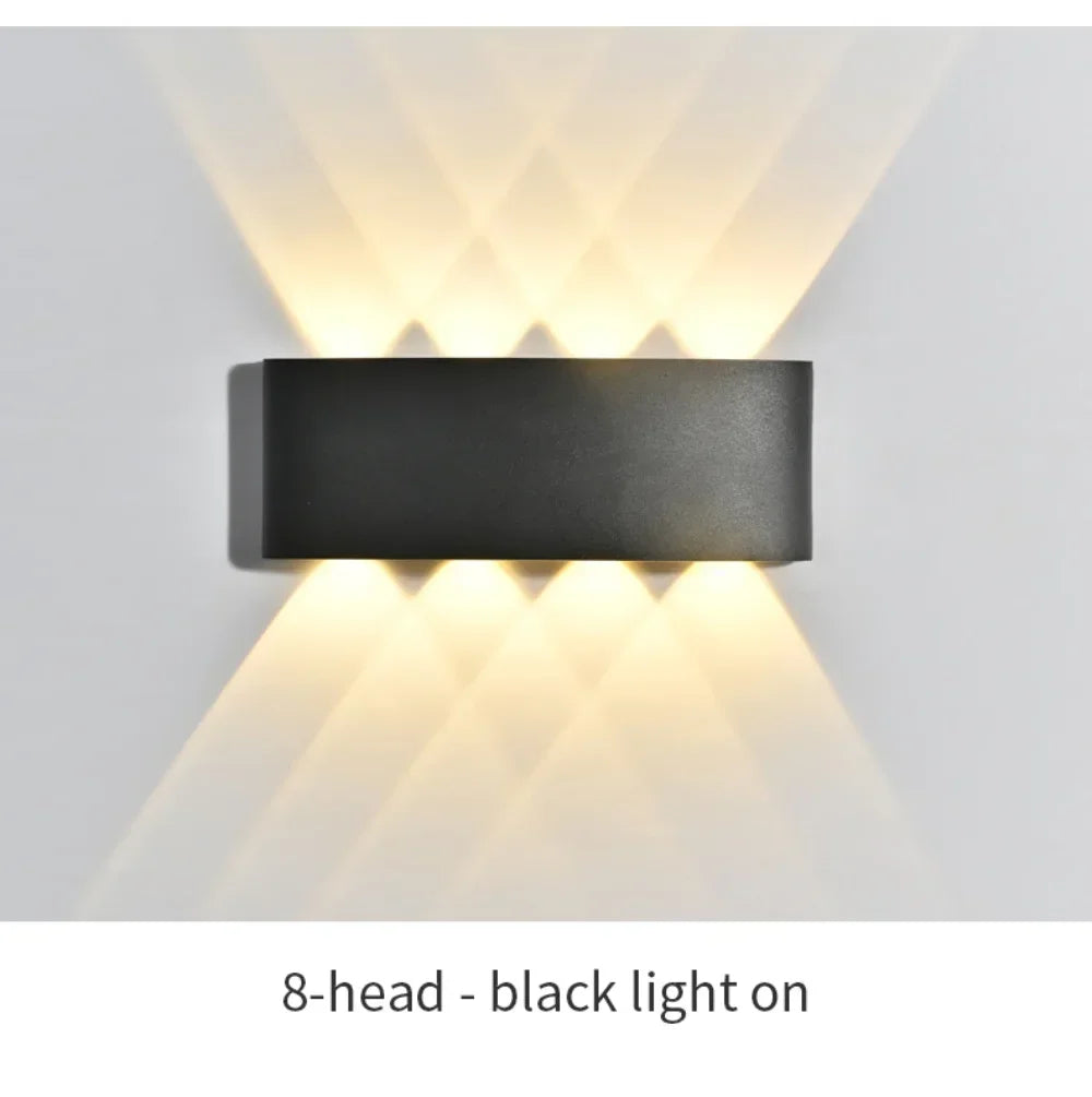 Waterproof Outdoor LED Wall Light for Garden Patio Balcony Warm White Weatherproof