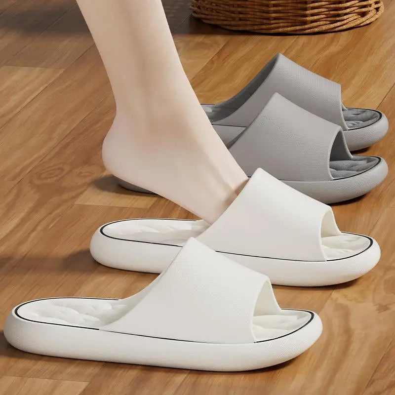 Fashionable Super Light Women's Slippers Anti-Slip EVA Elastic Shoes Colorful Sneakers In Door Bathroom Flip Flops