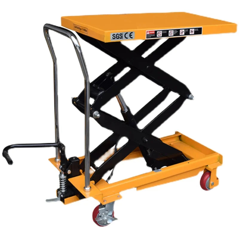Easy Use Transport Cart Electric or Semi-electric Table Mobile Hydraulic Scissor Lift Platform