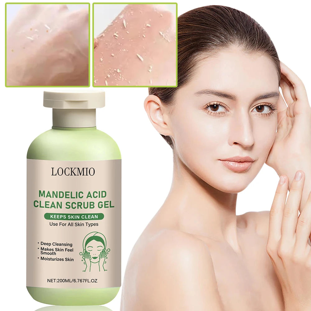 Gentle Exfoliator Dead Smooth Skin Care Product Deep Clean Scrub Improve Facial Texture Appearance Mandelic Acid Clean Scrub Gel