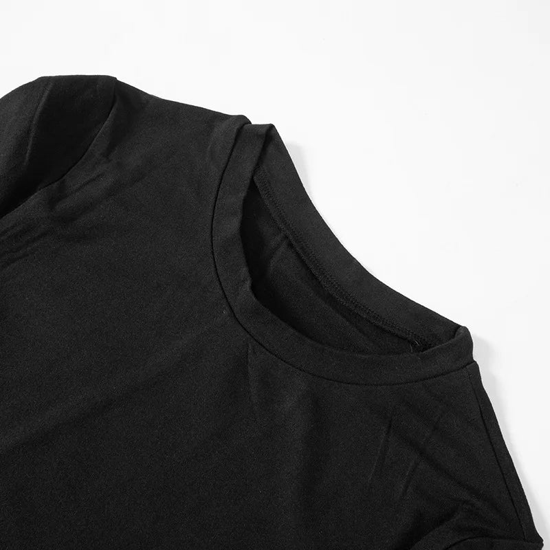 2025 Women Solid Color Slim Short Sleeve Casual Pullover Sumer Long Dress Skinny Sexy Daily Dress