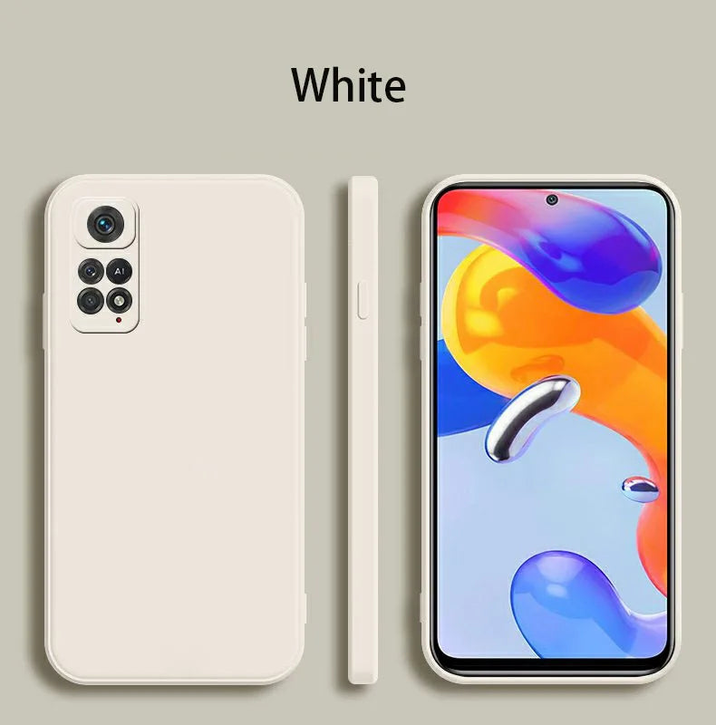 For Xiaomi Redmi Note 12 Pro 4G Square Liquid Silicone Phone Case for Redmi Note12 Pro 4G Camera Protection Cover Fundas