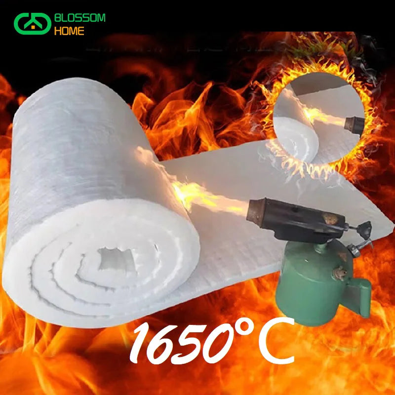 NEW 1650℃ High Temperature Resistance Zirconium Bearing Ceramic Fiber Blanket Fire Resistant Insulation Cotton 50mm 60mm Thick