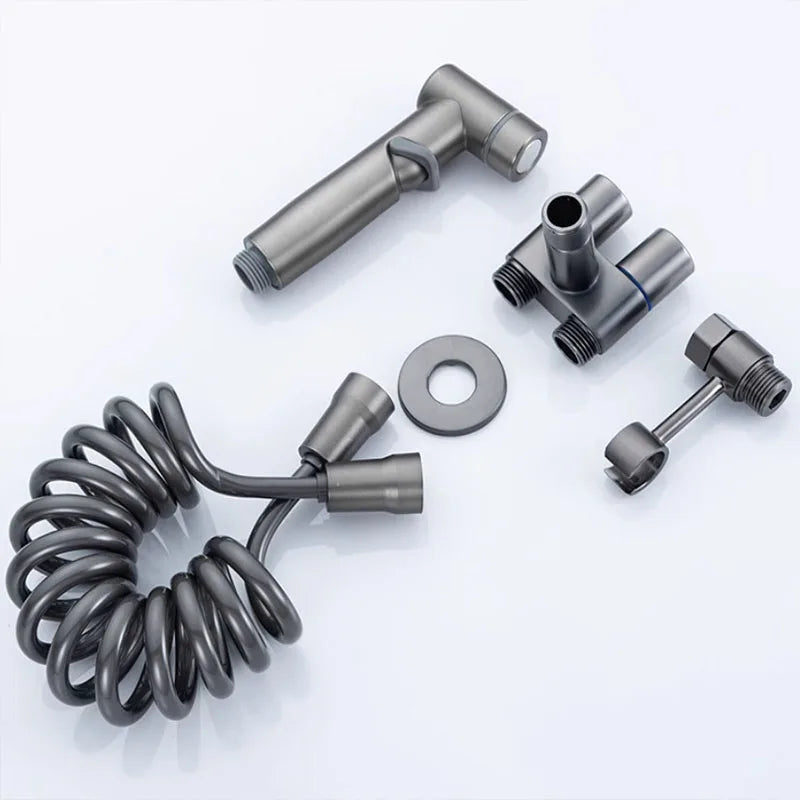 Handheld Toilet Bidet Sprayer Bidet Faucet Shower Head Hygienic Shower Toilet Faucets Double Outlet Bidet Toilet Accessories