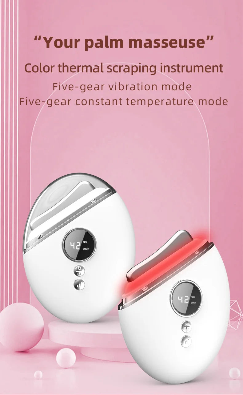 Scraping Machine Facial EMS Microcurrent Introduction Color Light Rejuvenation Massage Beauty Neck Beauty Instrument Household