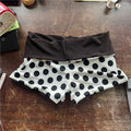 hirigin Women's Polka Dot High Waist Shorts Contrast Color Band Waist Stretch Booty Shorts Y2K Casual Beach Summer Lounge Shorts