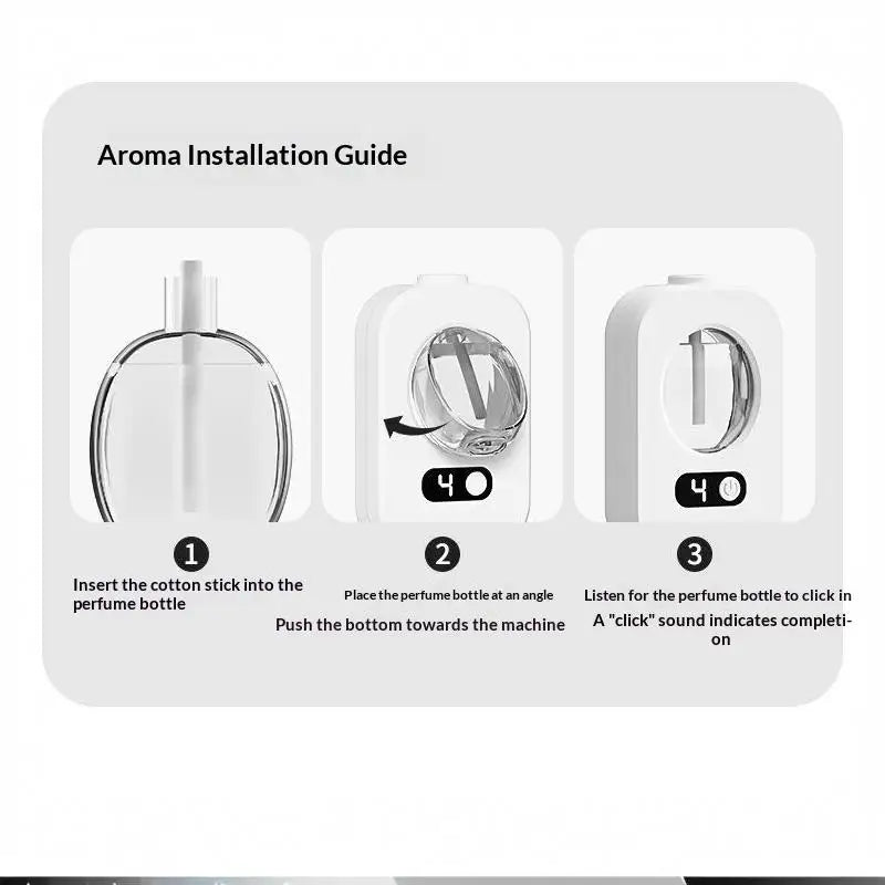 Automatic Aromatherapy Diffuser Adjustable Mist Level Essential Oil Humidifier 250ml Air Freshener for Home Spa