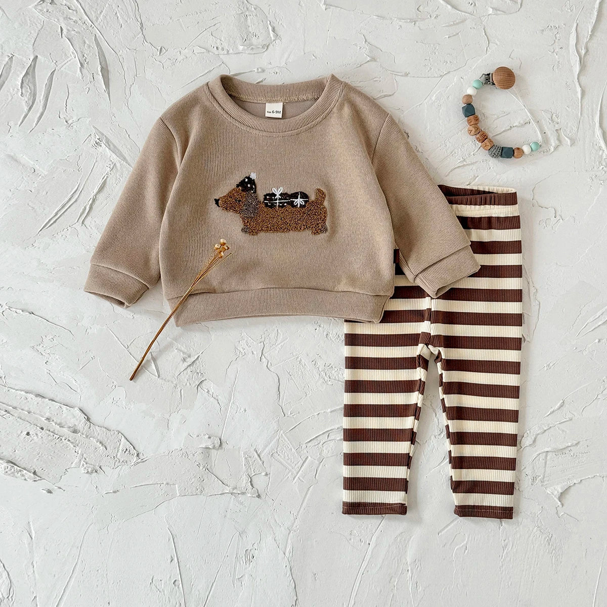 New Baby Boys Girls 2Pcs Long Sleeve Tracksuit Cartoon Puppy Top Pants Children Clothing Toddler Outfit Suit Newborn Clothes