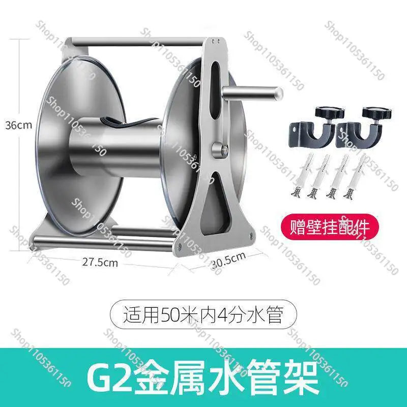 Water Pipe Storage Rack Pipe Reel Water Pipe Hose Water Rack Stainless Steel