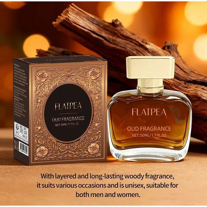 Arabian Men's Fragrance Long-lasting Sandalwood Scent Oriental Fragrance Luxury Charming Perfume Spray Woody Musk Cologne 50ml