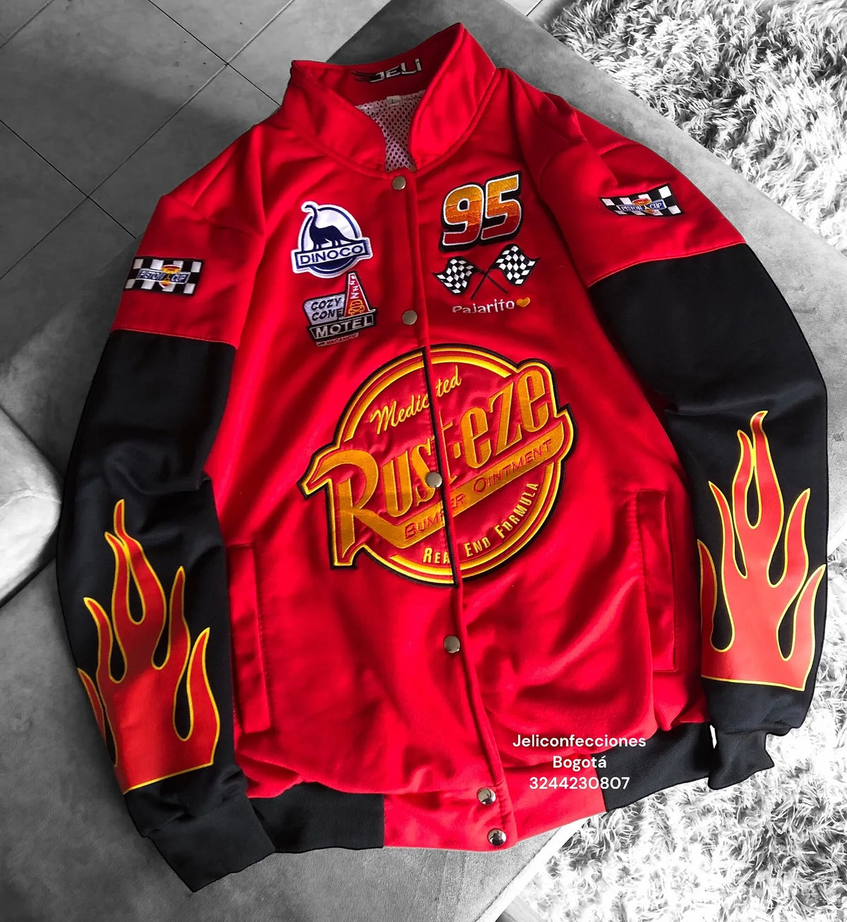Y2K New American Fashion Letter Embroidery Oversized Red Spliced jacket Men Harajuku Casual Button Racing Baseball Uniform
