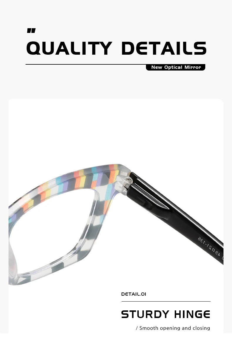 Multi Colored New Dazzling Frame Women's Flat Mirror European and American Fashion High-End Feeling Plain Face Eyeglass Frame
