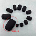 Microphone Cover Headset Replacement Foam Telephone Headphone Mic Case Microphone Windscreen Windshied Sponge 10Pcs